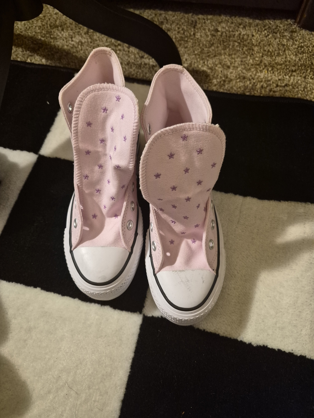 Converse Pink Star High-Top Sneakers